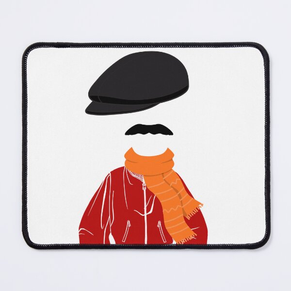 Item preview, Trendy Red Bomber Jacket and Orange Scarf Line Art Illustration for Street Style Apparel designed and sold by Atlasoloji.