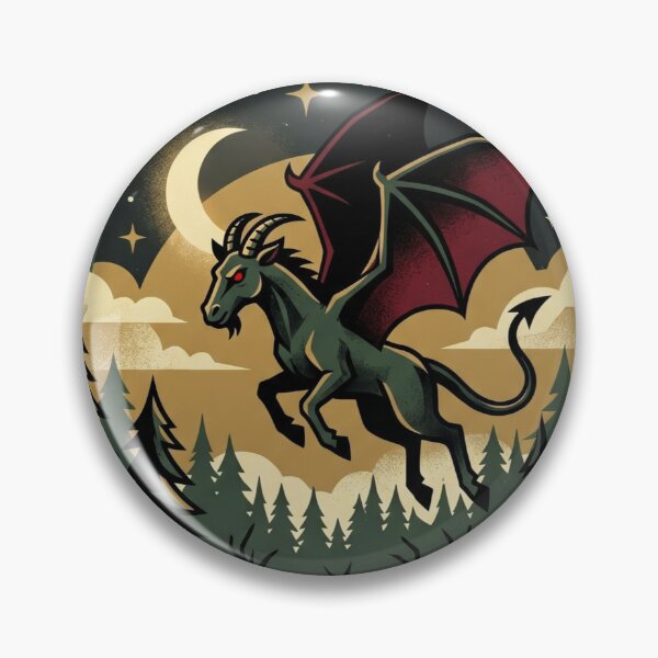 Item preview, Pine Barrens – Jersey Devil | National Park Badge Design designed and sold by ElNiro.