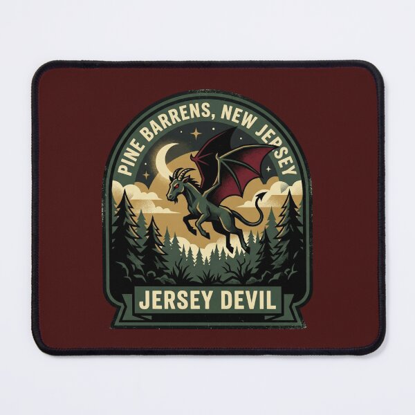 Item preview, Pine Barrens – Jersey Devil | National Park Badge Design designed and sold by ElNiro.