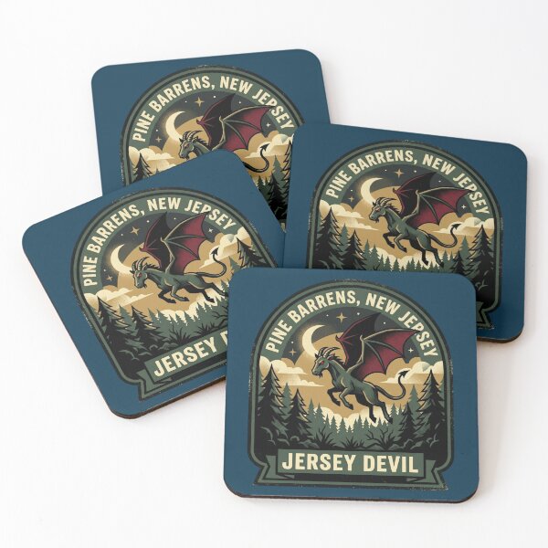 Item preview, Pine Barrens – Jersey Devil | National Park Badge Design designed and sold by ElNiro.