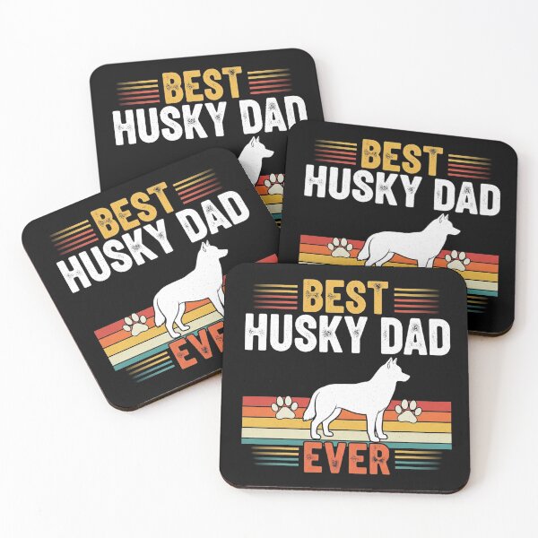 Item preview, Best Husky Dad Ever Minimalist Funny Dog Owner Gift Tee designed and sold by Designs-RZ.