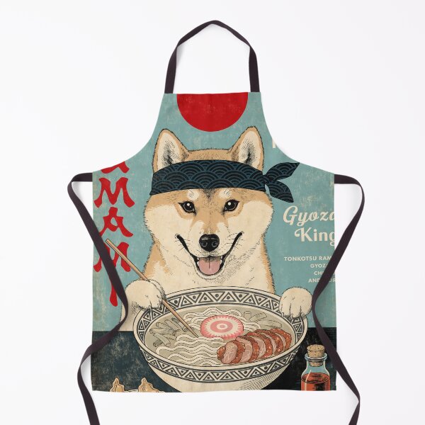 Item preview, Shiba Inu Ramen Vintage Poster – Japanese Retro Dog Art Print | Cute Ramen Shop Wall Decor designed and sold by Cary-s.