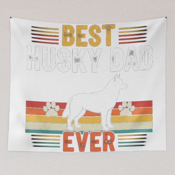 Item preview, Best Husky Dad Ever Minimalist Funny Dog Owner Gift Tee designed and sold by Designs-RZ.
