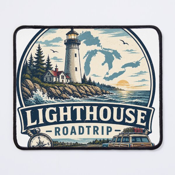 Item preview, Lighthouse Roadtrip designed and sold by greatlakesimage.