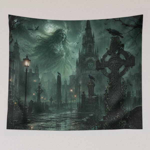 Item preview, The Cemetery of the Banshee Queen | Dublin Gothic Horror designed and sold by kabucino.