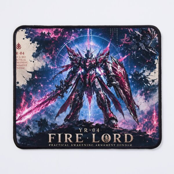 Item preview, YR-04 Fire Lord Gundam – Practical Awakening Armament Mecha Anime Art Print designed and sold by Dyan4.