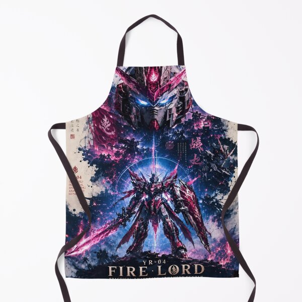 Item preview, YR-04 Fire Lord Gundam – Practical Awakening Armament Mecha Anime Art Print designed and sold by Dyan4.