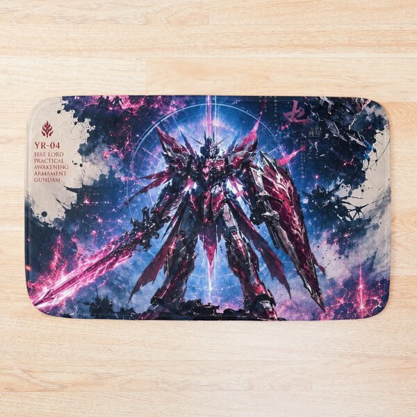 Item preview, YR-04 Fire Lord Gundam – Practical Awakening Armament Mecha Anime Art Print designed and sold by Dyan4.
