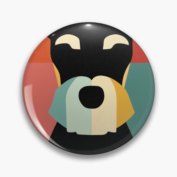 Item preview, Colorful Geometric schnauzer Portrait designed and sold by lautir.