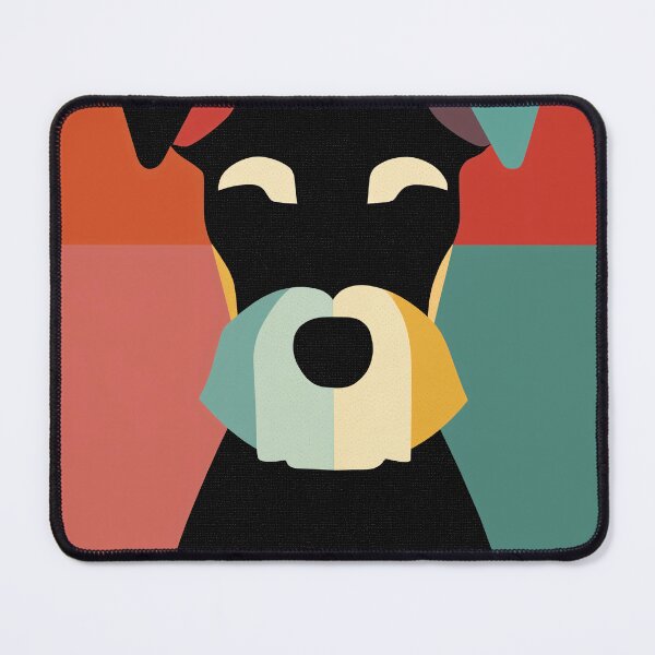 Item preview, Colorful Geometric schnauzer Portrait designed and sold by lautir.