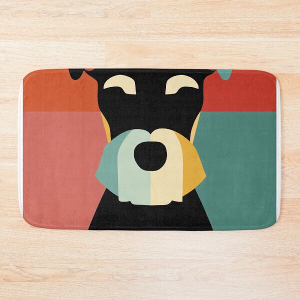 Item preview, Colorful Geometric schnauzer Portrait designed and sold by lautir.