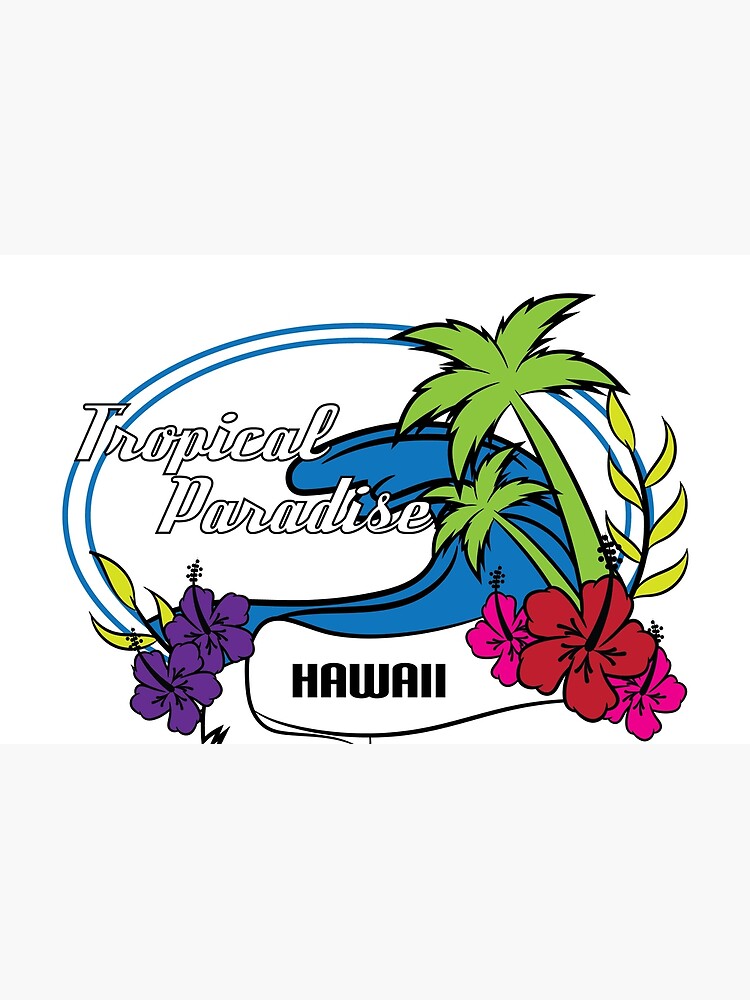 Fresh Hawaiian Style Tshirt Design Tropical paradise by Customdesign200