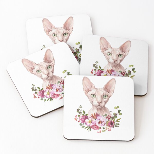 Item preview, Watercolor Sphynx Cat designed and sold by Liededrom..