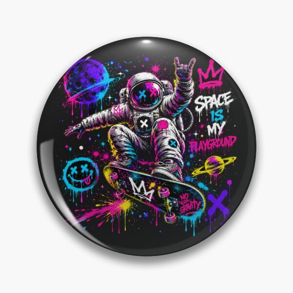 Item preview, Astro Skater Graffiti Shirt | Space Streetwear Art designed and sold by JustResultsCo.