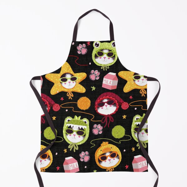 Item preview, Kawaii cat costumes and milk box pattern designed and sold by natinart.