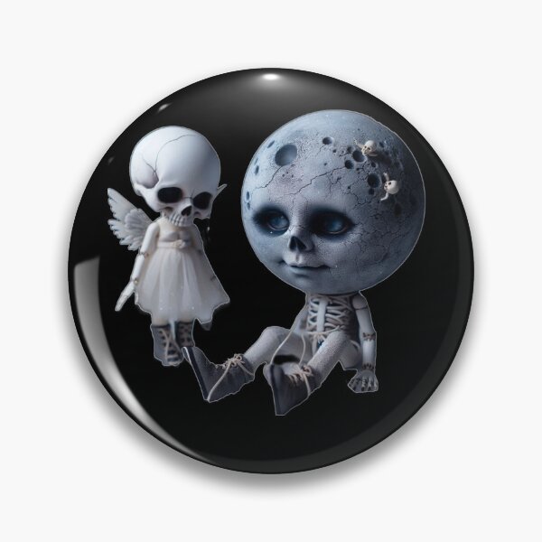 Artikelvorschau, Cracked Moon Child & Little Skull Angel entworfen und verkauft von LujziWorld.