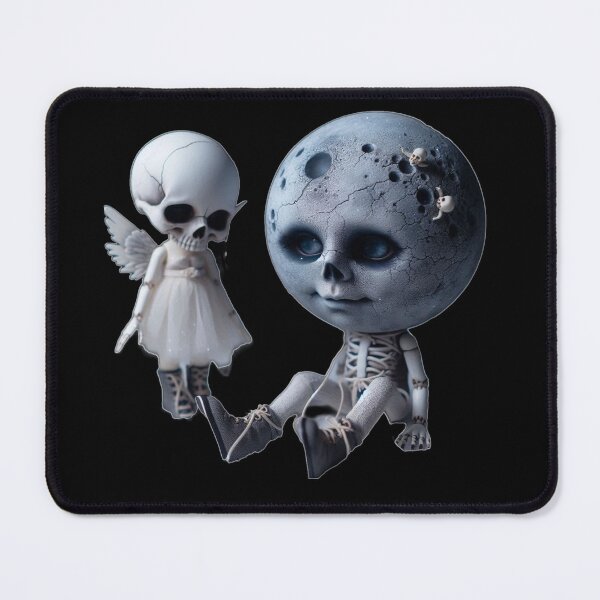 Item preview, Cracked Moon Child & Little Skull Angel designed and sold by LujziWorld.