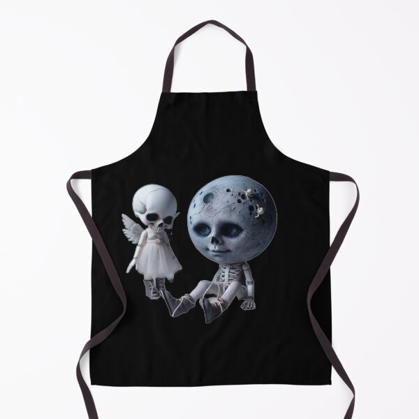 Item preview, Cracked Moon Child & Little Skull Angel designed and sold by LujziWorld.