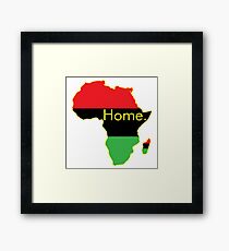 Africa is Home. Garvey Framed Print