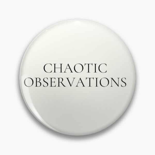 Item preview, Chaotic Observations – Minimal Typography Statement Design designed and sold by KleanGirlAesthetics.