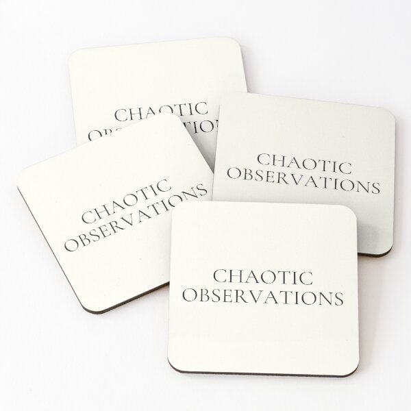 Item preview, Chaotic Observations – Minimal Typography Statement Design designed and sold by KleanGirlAesthetics.
