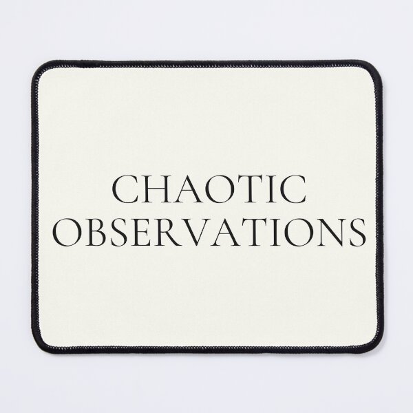 Item preview, Chaotic Observations – Minimal Typography Statement Design designed and sold by KleanGirlAesthetics.
