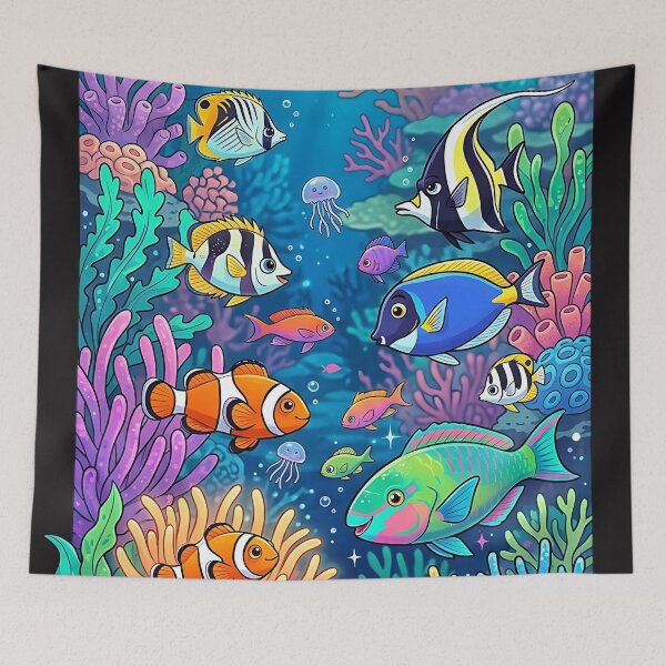 Item preview, Fish in the sea designed and sold by PP&RAINBOW SHOP.