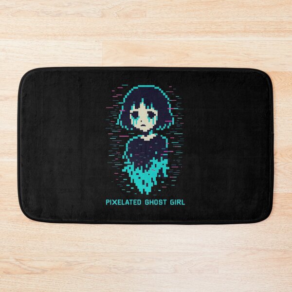 Item preview, Pixelated Ghost Girl – Neon Glitch Spirit Fragment designed and sold by JupiterGlitchEmpire.