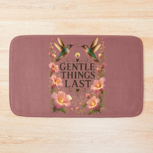 Item preview, Gentle Things Last, Romantic Hummingbird Aesthetic Design designed and sold by JagrDesigns.