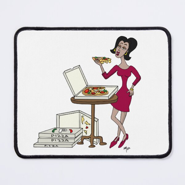 Item preview, Italian Waistline – Funny Pizza Diet Girl Surreal Art designed and sold by MyxaART.