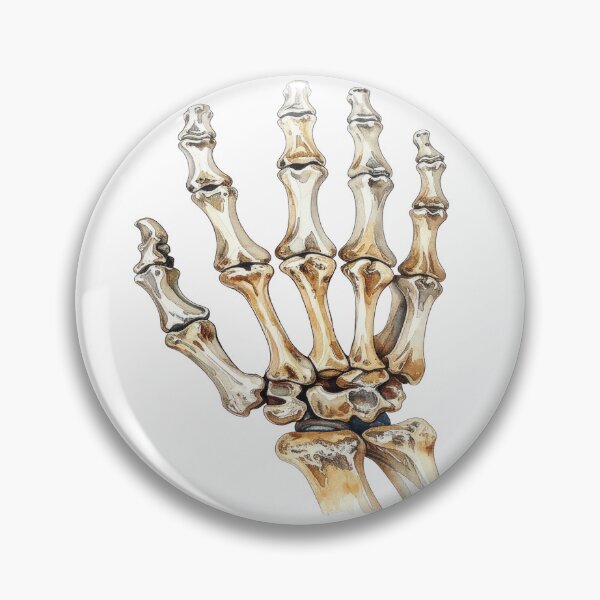 Item preview, Skeleton hand in watercolors designed and sold by LiskoDesign.
