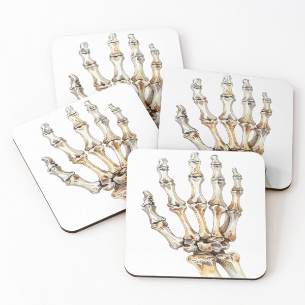 Item preview, Skeleton hand in watercolors designed and sold by LiskoDesign.