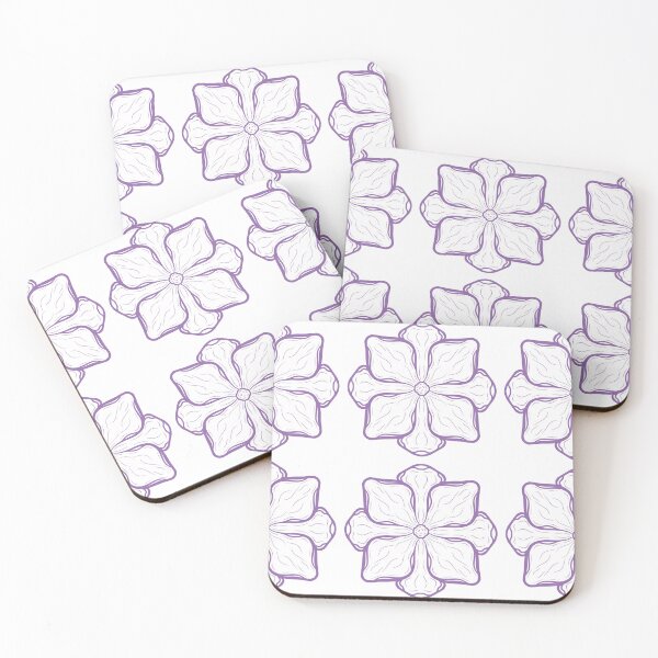 Item preview, Minimal Purple Flower Pattern Clean Modern Line Design designed and sold by EL-Lebedenko.