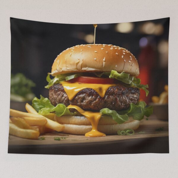Item preview, Gourmet Cheeseburger Indulgence designed and sold by Prachodayat Artworks.