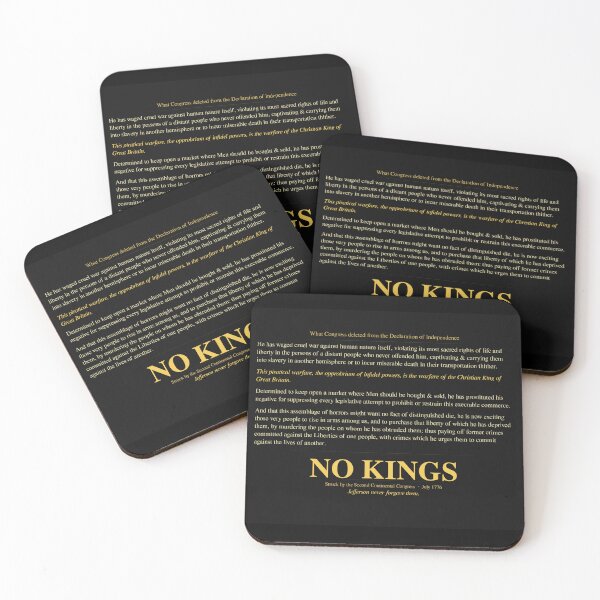 Item preview, No Kings - Deleted Clause Declaration of Independence designed and sold by No Kings Bling.