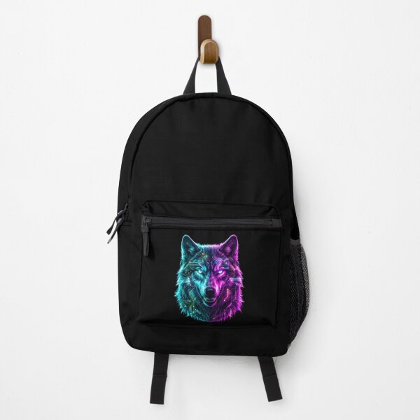 Item preview, Cyberpunk Wolf Neon Circuit Board Art designed and sold by Royal Beast Art.