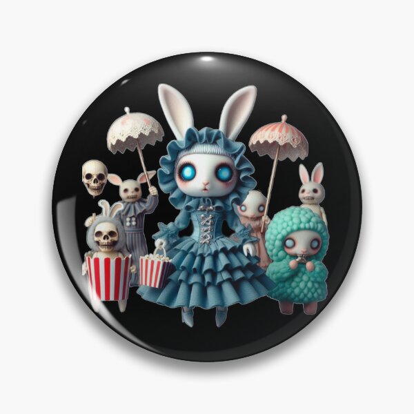 Item preview, Gothic Circus Bunny & the Popcorn Chaos designed and sold by LujziWorld.