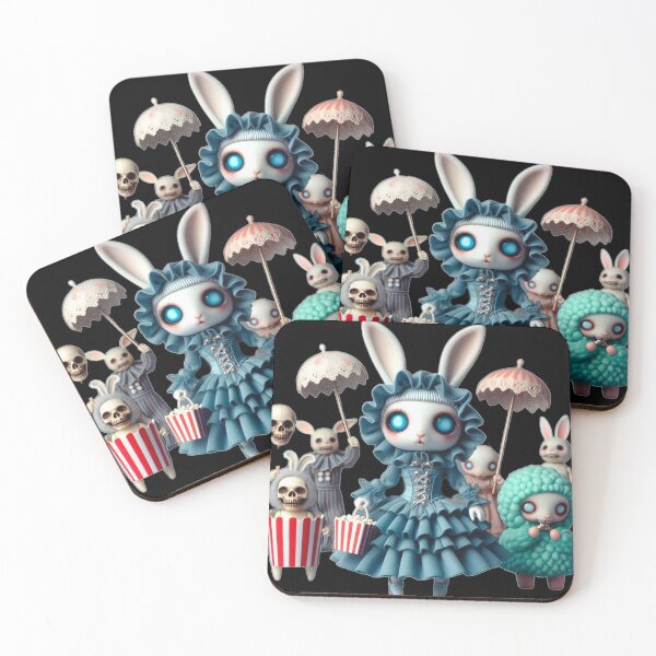 Item preview, Gothic Circus Bunny & the Popcorn Chaos designed and sold by LujziWorld.