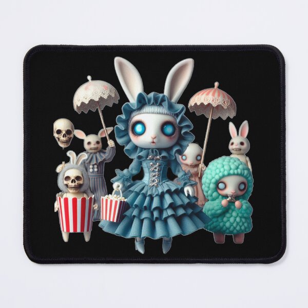 Item preview, Gothic Circus Bunny & the Popcorn Chaos designed and sold by LujziWorld.