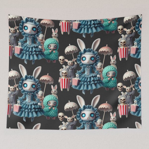 Item preview, Gothic Circus Bunny & the Popcorn Chaos designed and sold by LujziWorld.