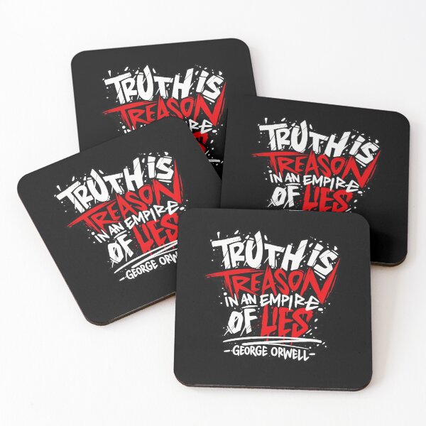 Item preview, Truth Is Treason Political Dissent Quote Design designed and sold by Ekonolotie.