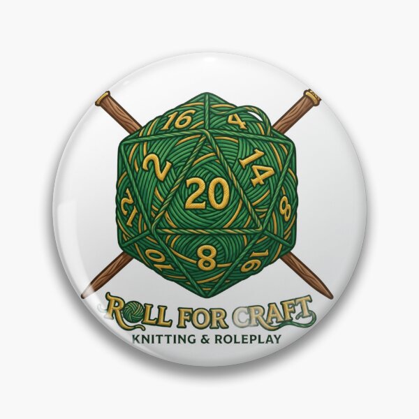 Item preview, Rolling For Gauge D20 Yarn Ball RPG Gamer designed and sold by Retro Mood Co.