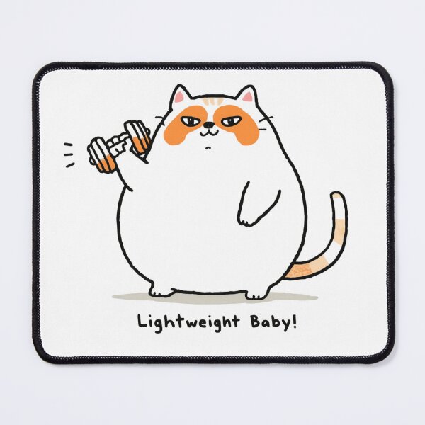 Item preview, Orange Cat Lifting Weights – Funny Gym Cat Workout Design designed and sold by Sparkofart07.
