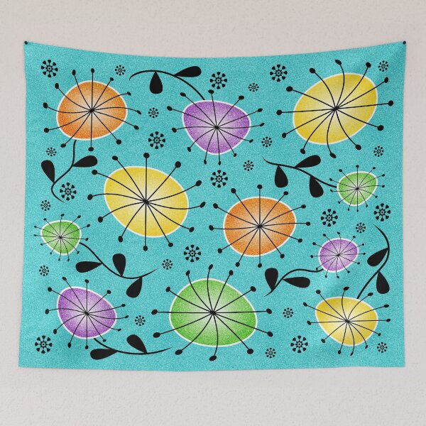 Item preview, Fruit Flavored Dandelion Clocks - Mid Century Modern designed and sold by Elsy's Art.