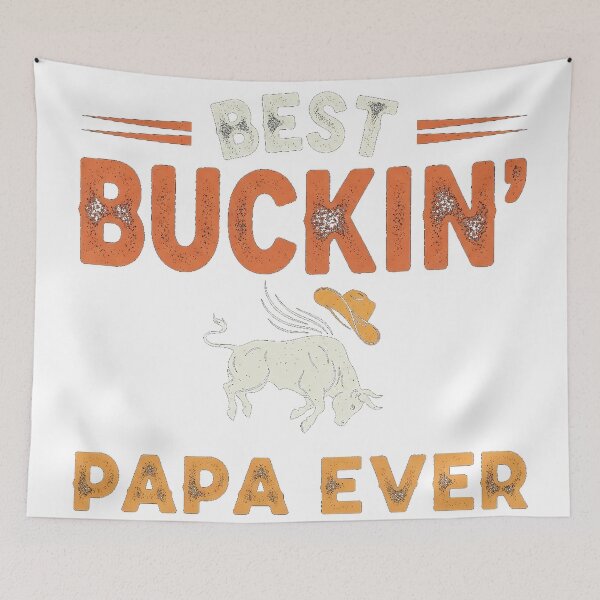 Item preview, Best Buckin Papa Ever Simple Funny Text Humor Gift Tee designed and sold by Designs-RZ.