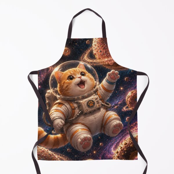 Item preview, Cute Chonky Orange Cat Astronaut in a Donut Galaxy Dreamscape designed and sold by Mindworx21.