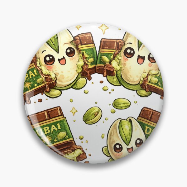 Item preview, Dubai Pistachio Chocolate Kawaii Pattern designed and sold by redsharkuk.