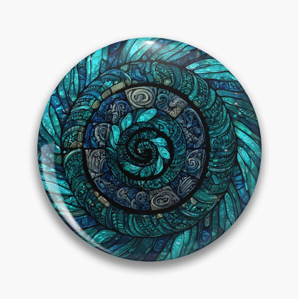 Item preview, New Zealand Māori Paua Pattern Koru Design 907 designed and sold by GrinGalore.