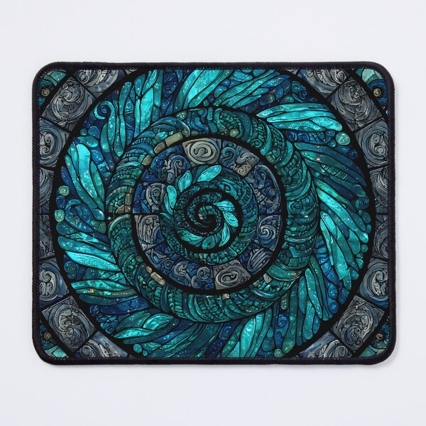 Item preview, New Zealand Māori Paua Pattern Koru Design 907 designed and sold by GrinGalore.
