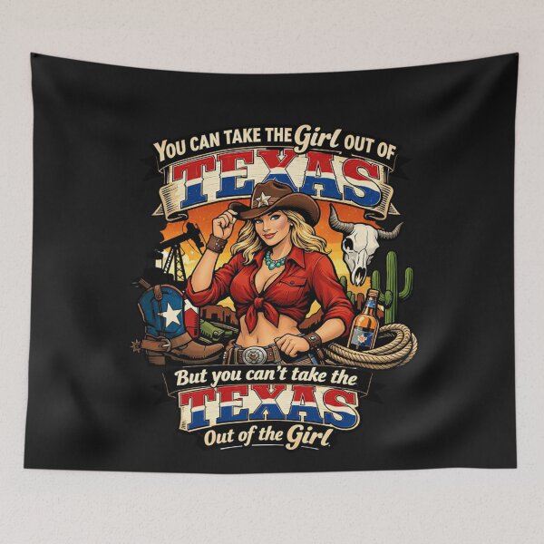 Item preview, Texas woman enduring regional pride designed and sold by Tsugraf Designs.